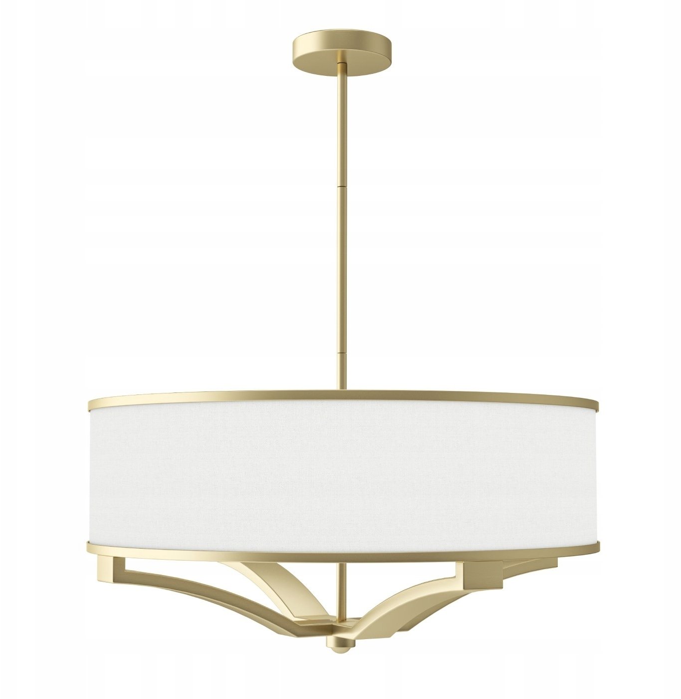 Lampa wisząca do sypialni Gerdo zwis nad łóżko biały złoty