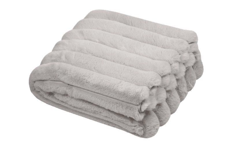 Plaid STOF POLARY ECRU, 130 x 160 cm, 100% polyester