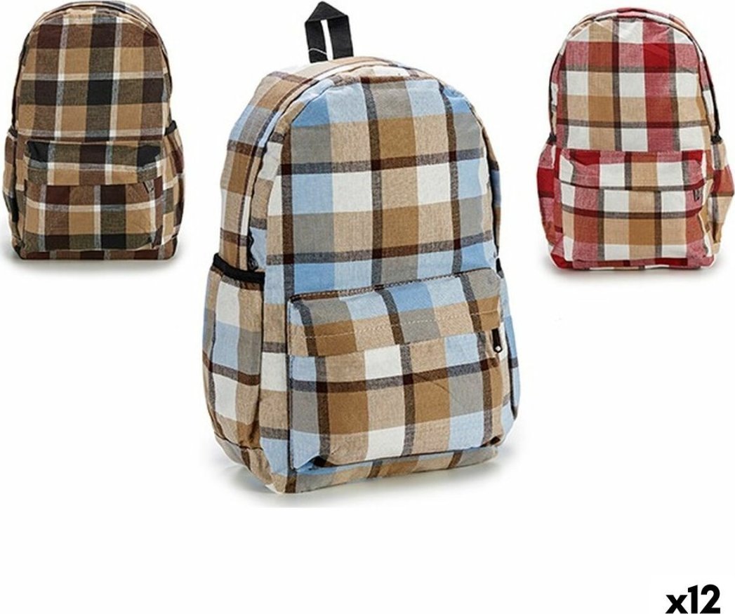 pincello Plecak szkolny Krata 13 x 45 x 31 cm (12 Sztuk)