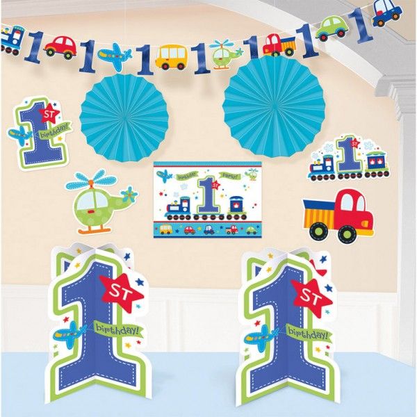 AMSCAN Zestaw dekoracyjny All aboard 10 elementów (613577)