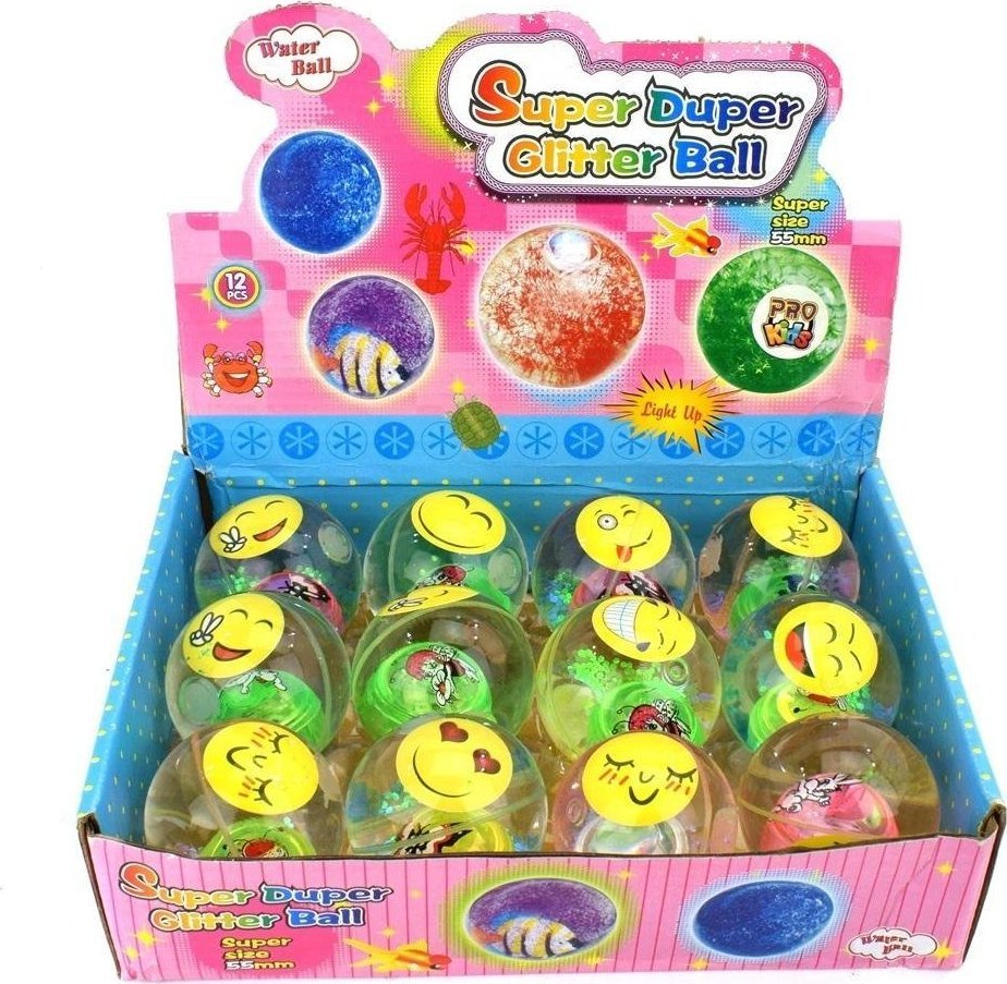 Pro Kids Piłka świecąca 5,5cm Buźka mix