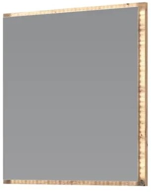 Lustro łazienkowe AVIOLA 60cm dąb artisan z oświetleniem LED HALMAR