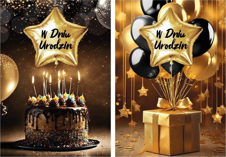 Kartki karnet FL-07 Urodziny
