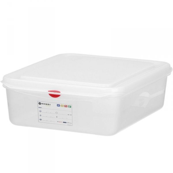 Hendi Pojemnik spożywczy z etykietą i pokrywką 10 l 325x265x150 mm