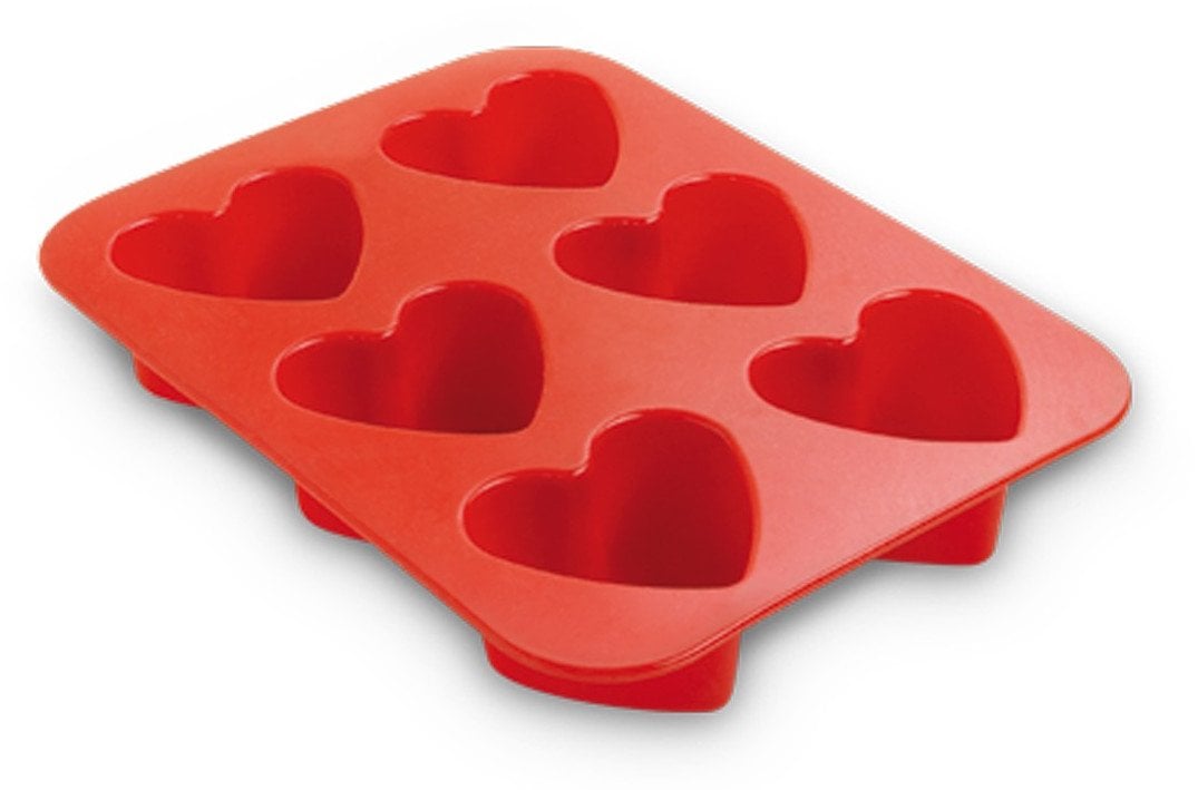 Heart mold 6 pcs. silicone Juliette 17x22 5x3 8cm 8006043690408