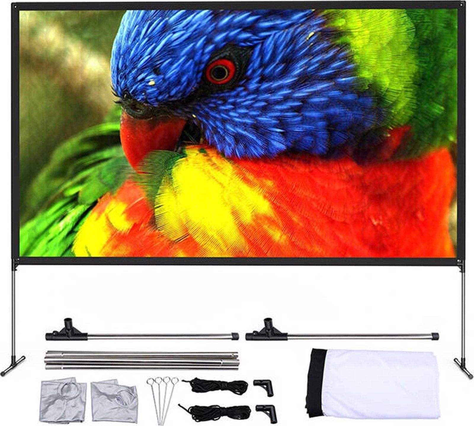 Ekran do projektora Blitzwolf Przenośny ekran projekcyjny BlitzWolf BW-VS6 80"/100"