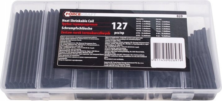 Forcekraft Rurki termokurczliwe 127 el.