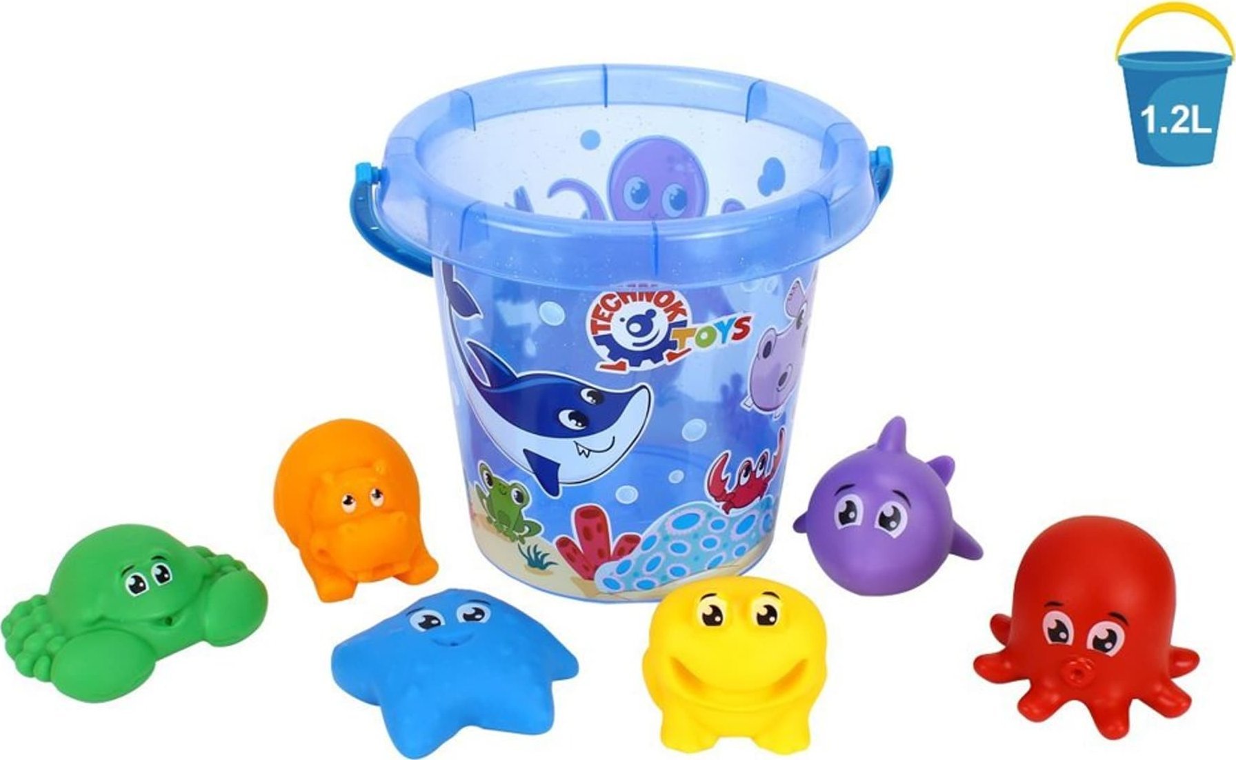 Technok Zestaw Do Zabawy W Piasku, Wodzie Zwierzęta Do Kąpieli 7945