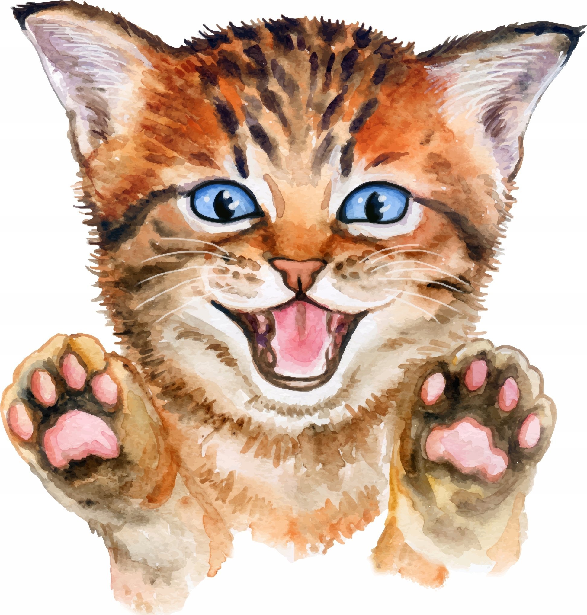 naSciane Naklejka dla dzieci KOTEK kot na ścianę szafę lust