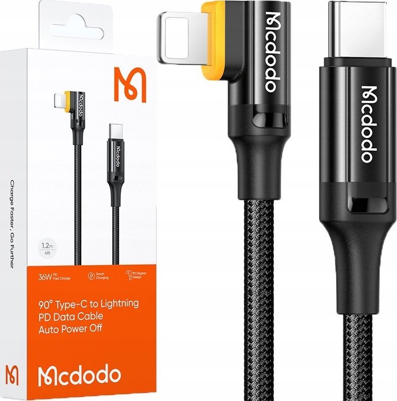 Kabel USB Mcdodo USB-C - Lightning 1.2 m Czarny (CA-1260)