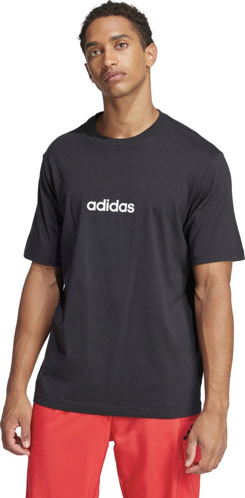 Koszulka męska adidas Essentials Linear Single czarna JE8993 XL