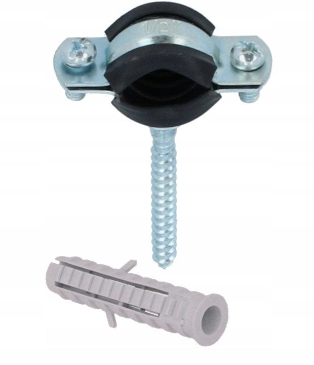 Obejma pojedyncza HOBBY HUPG z okładziną 1/2” (20-24) KPL M8