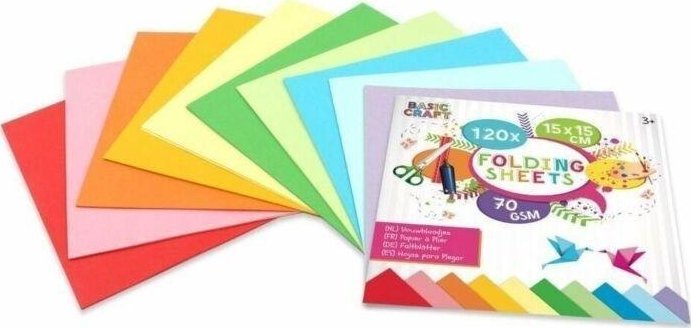 Blok kolorowych kartek 15x15cm 120szt