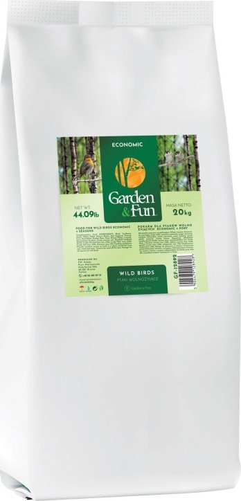 Garden&Fun Karma dla ptaków wolnożyjących economic - 4 pory roku 20 kg