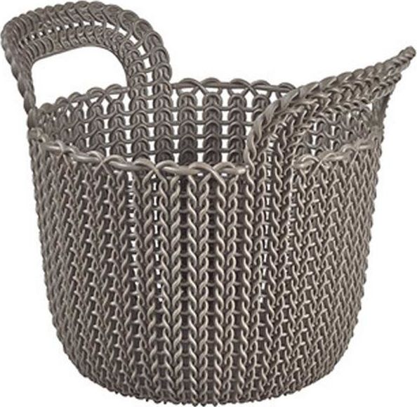 Curver Brązowy Koszyk Okrągły KNIT CURVER -XS- uniwersalny