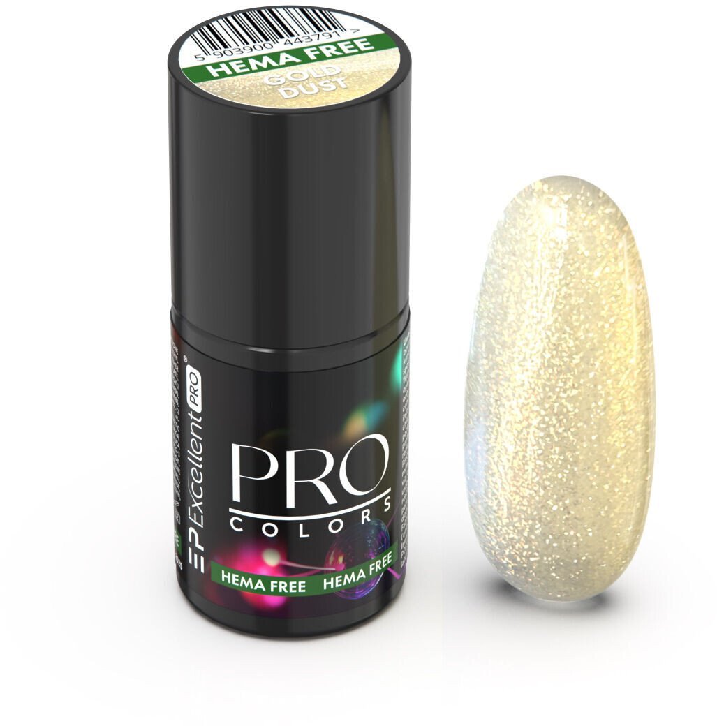 Excellent PRO Pro Colors Hema Free lakier hybrydowy 57 Gold Dust 7g