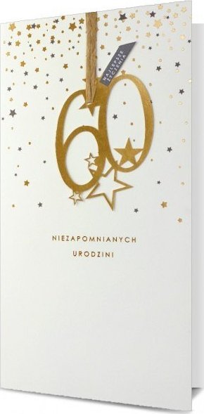 Pan Dragon Kartki karnet HM 100-1112 60 Urodziny