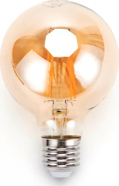 Aigostar Żarówka LED Filament Bursztynowa G80 E27 4W Żarówka LED Filament Bursztynowa G80 E27 4W