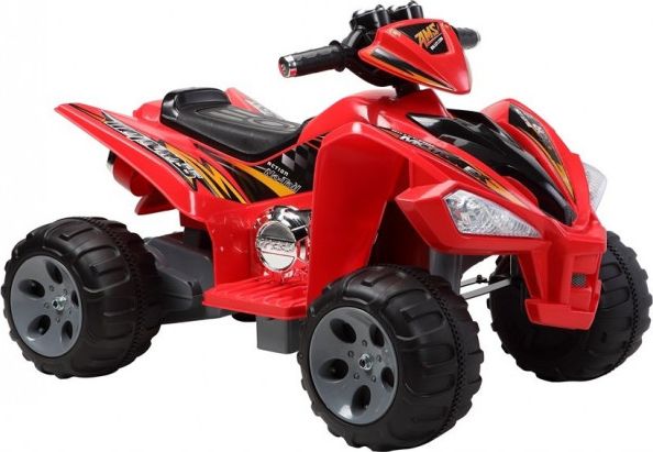 Lean Cars Quad na Akumulator Duże Koła Czerwony