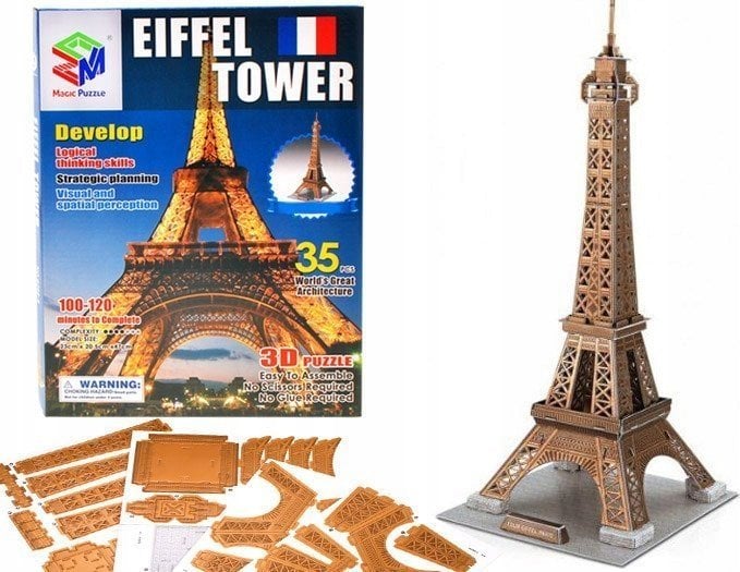 Jokomisiada Przestrzenne Puzzle 3D Wieża Eiffla ZA1577