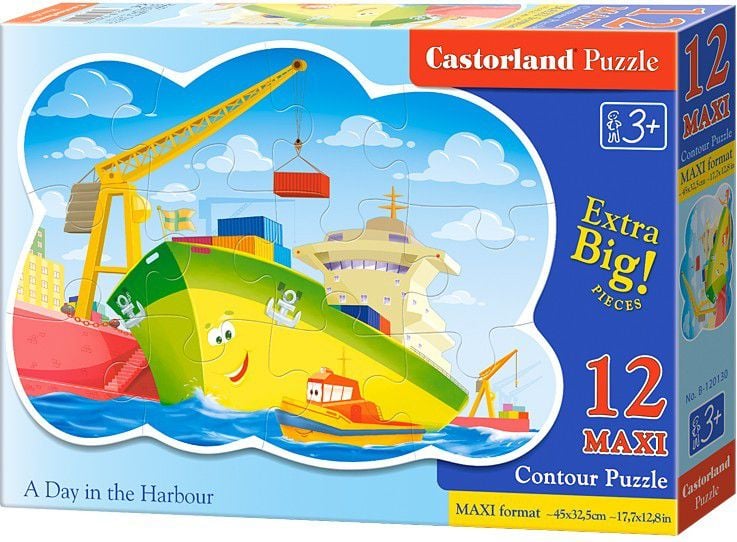 Castorland 12 EL. Maxi, Dzień w porcie (120130)