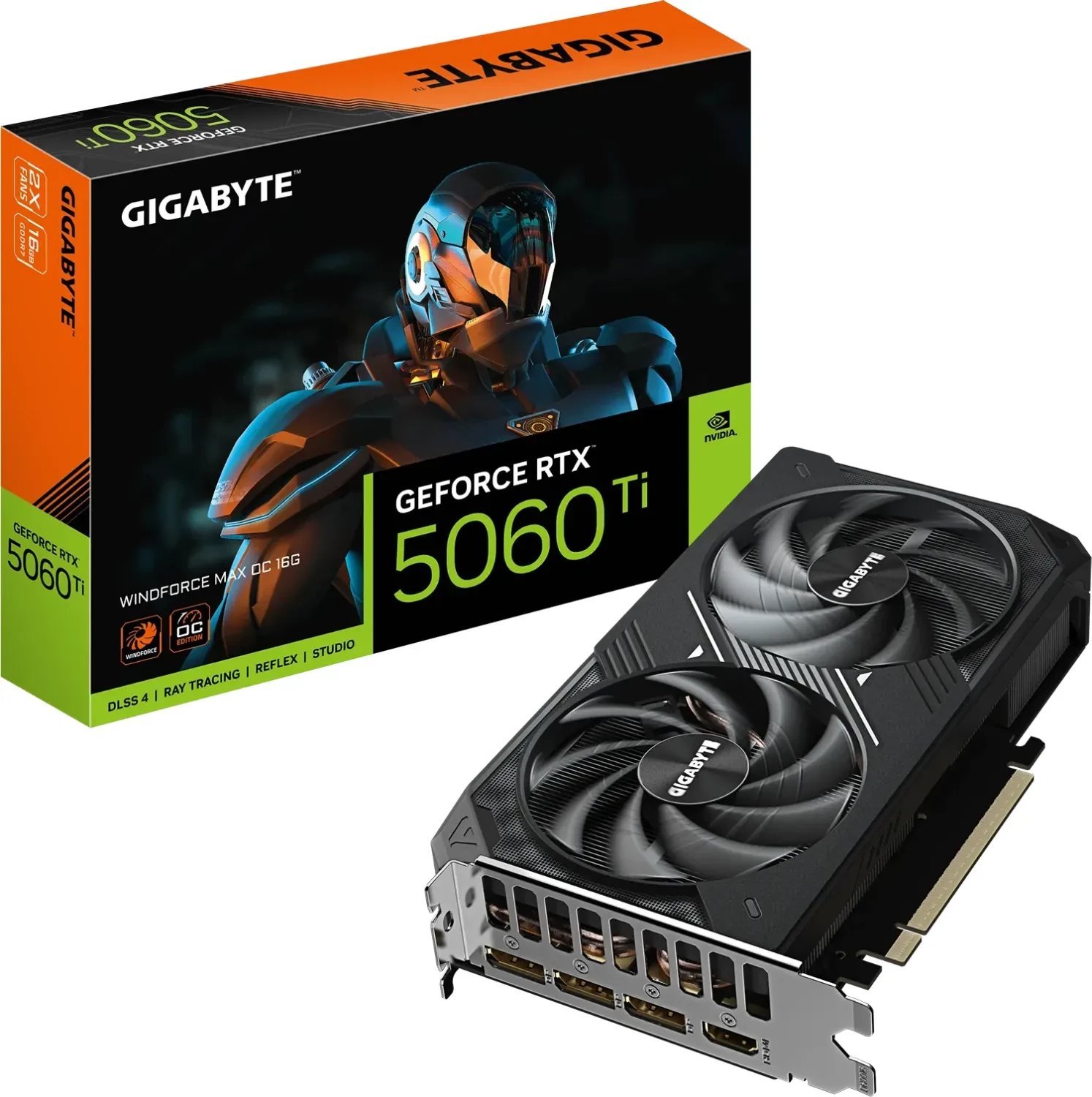 Karta graficzna Gigabyte GeForce RTX 5060 Ti Windforce MAX OC 16GB GDDR7 DLSS4 (GV-N506TWF2MAX OC-16GD)