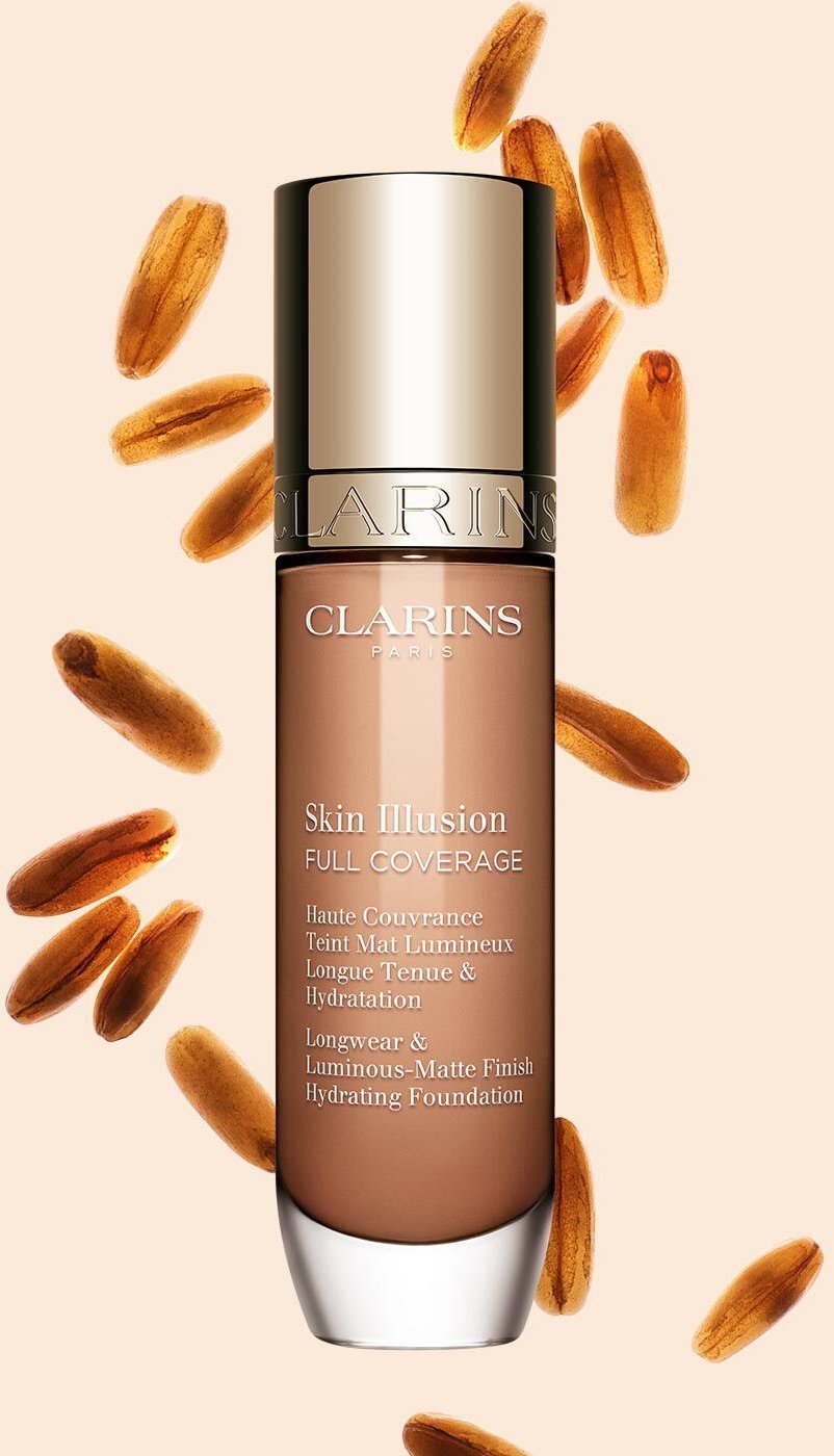 CLARINS SKIN ILLUSION FULL COVERAGE HYDRATING FOUNDATION 112C 30ML