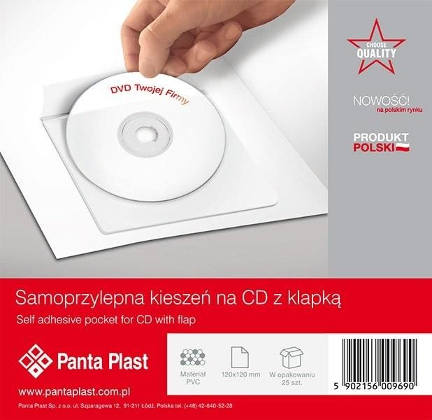 Panta Plast Kieszeń samoprzylepna na CD
