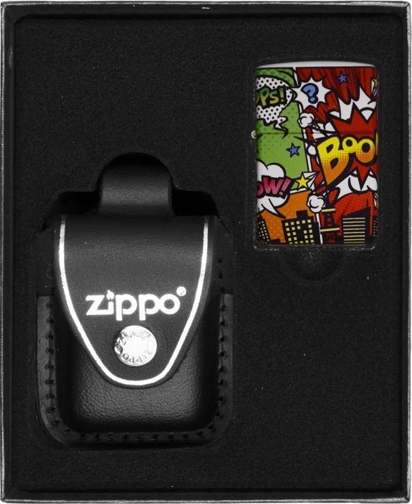 Zestaw ZIPPO Zapalniczka POP ART CITY Prezentowy No3