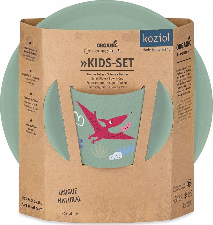 Koziol Zestaw naczyń dla dzieci: talerzyk, miseczka, kubeczek DREAMS, KOZIOL