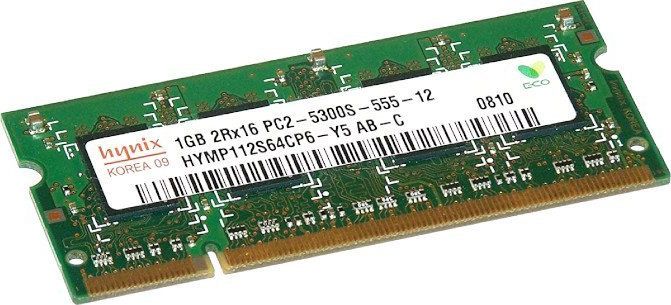 Hynix Pamięć RAM HYNIX 1GB DDR2 667MHz PC2-5300S SODIMM Laptop