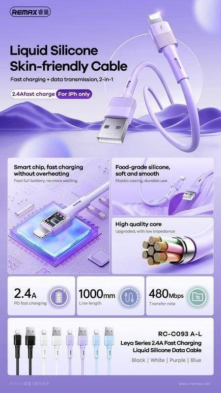 Kabel USB Remax USB-A - microUSB 1 m Biały