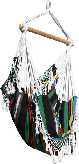 Brazilian Fotel hamakowy Brazilian, zielono-niebieski B5