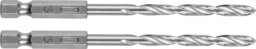 Wiertło Graphite Wiertło do metalu Hex 4.8 mm, 2 szt.