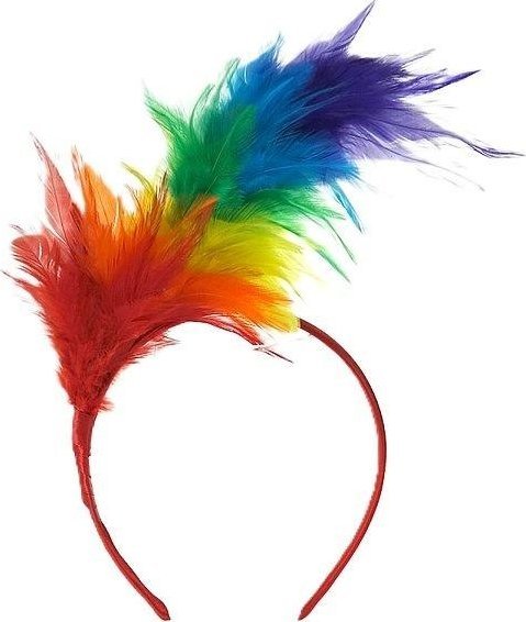 Opaska karnawałowa z piórami