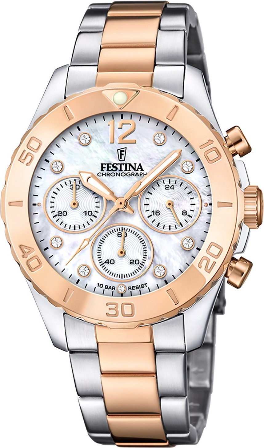 Zegarek Festina Zegarek damski Festina F20605-1 CYRKONIE srebrny