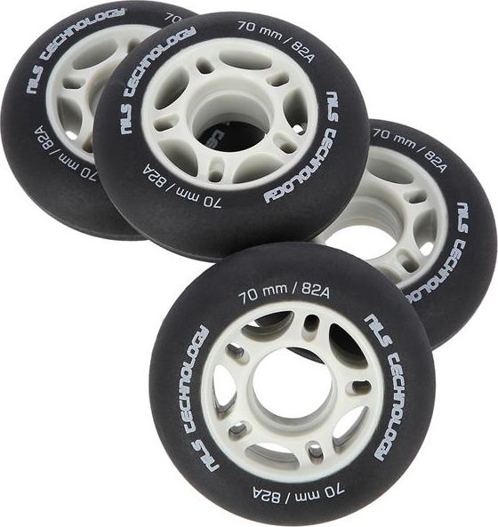 Nils Extreme PU 70x24 82A CZARNE MATOWE KÓŁKA (4 szt.) NILS EXTREME