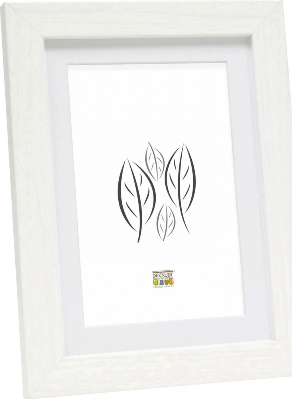 Ramka Deknudt Deknudt S66KF1 P1 15x20 Wood white w. Passepartout