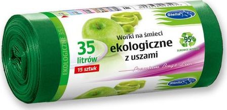 Stella Pack Worki na śmieci ekologiczne 35l 15 sztuk na rolce