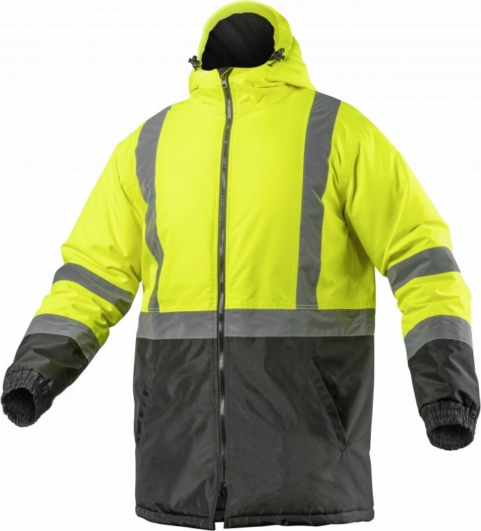 Högert Technik Kurtka Robocza Parka Ostrzegawcza Ocieplana Zimowa Wodoodporna Leda Żółta M Hogert Technik Ht5K330-M 5902801296789