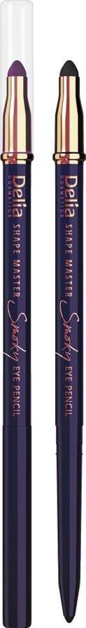 Delia Delia Cosmetics Shape Master Kredka do oczu z gąbką Smoky Eye fioletowa 1szt