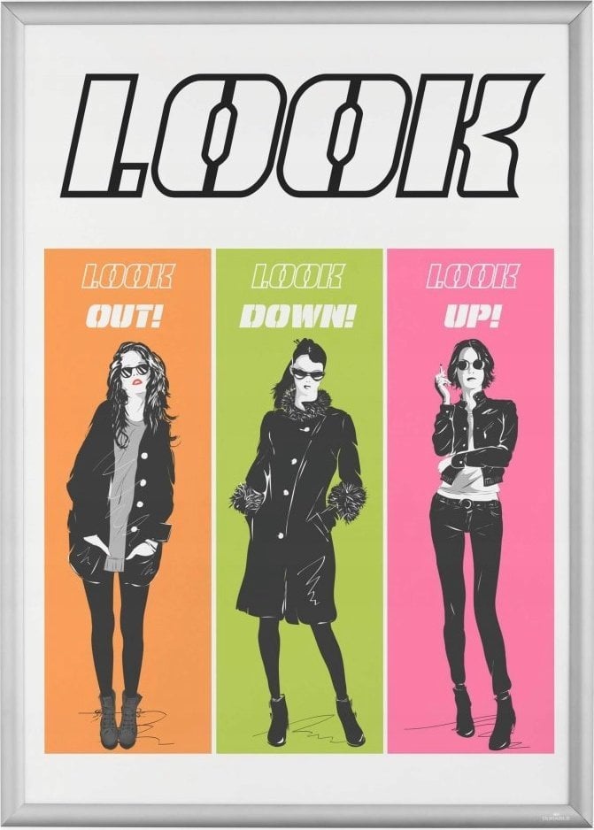 Durable DURABLE Klapprahmen Aluminium A1 silber