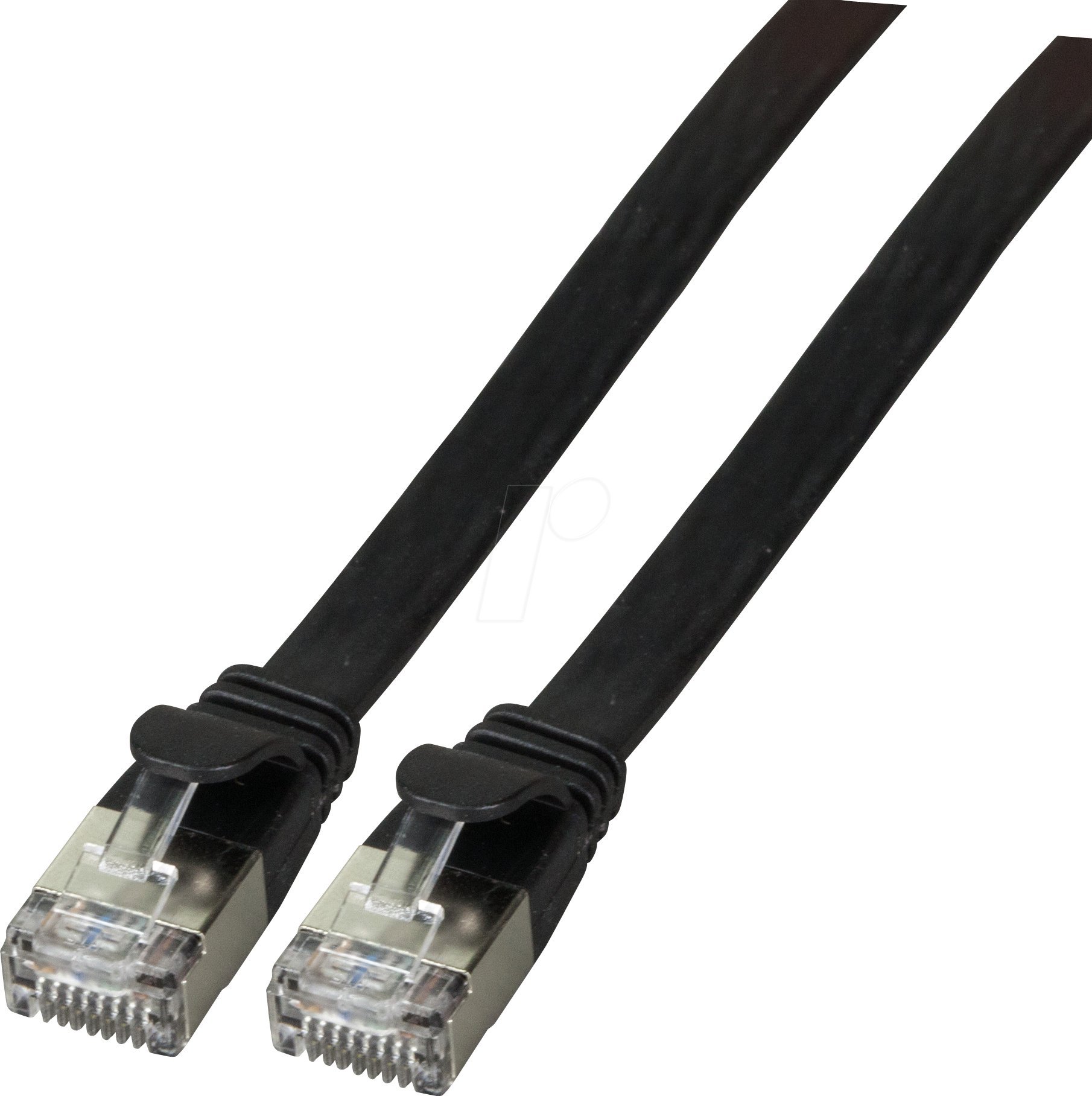 EFB EFB RJ45 Flachpatchkabel Cat.6A U/FTP PVC schwarz 0,15m