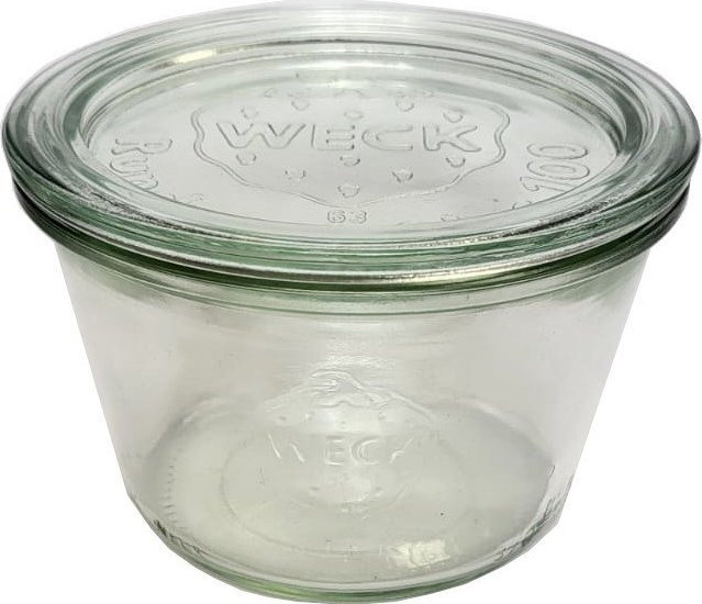 Wamar-Sosenka Zestaw Słoików WECK Pojemność 370 ml średnica 100mm 12 sztuk + Szklane wieka