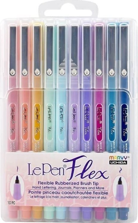 Cienkopisy Le Pen Flex Pastel 10 kolorów
