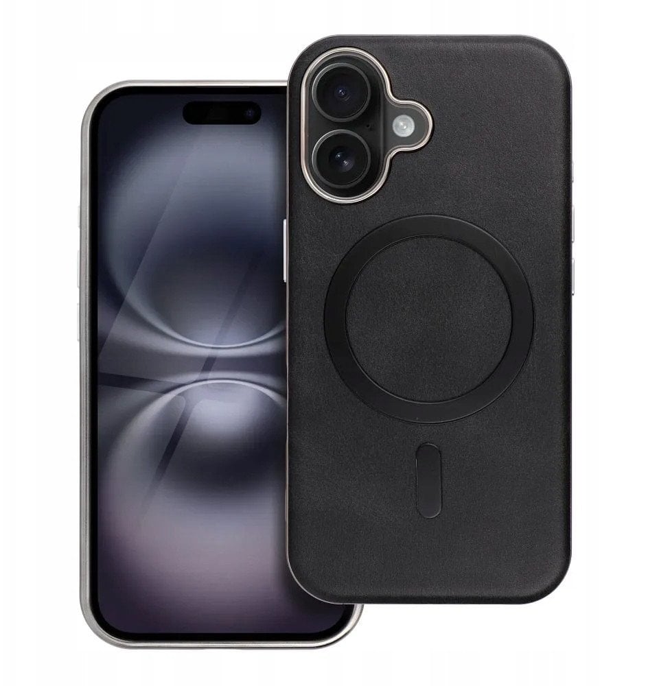 Futerał GENTLEMAN MAG COVER kompatybilny z MagSafe do IPHONE 16 PRO czarny