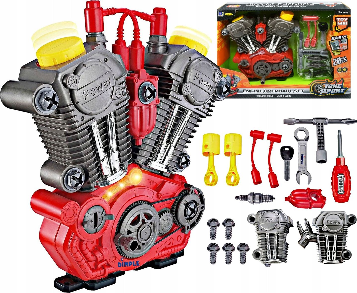 DK Silnik do rozkręcania zabawka majsterkowicza