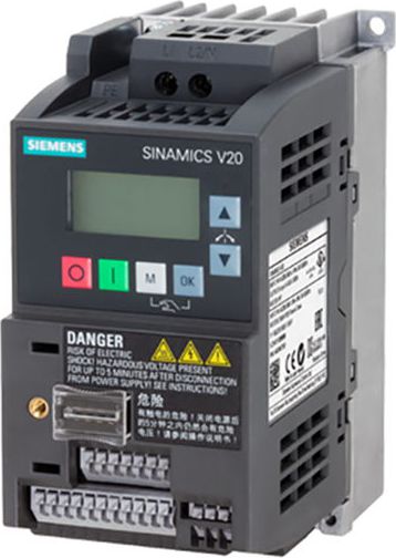 Siemens Falownik Uwe=220-240V, Uwy=3x230V/4,2A 0,55kW Sinamics (6SL3210-5BB17-5UV1)