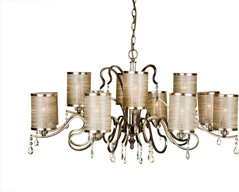 Lampa wisząca Witek Home Lampa abażurowa Lorem 12xE14 4828/8+4