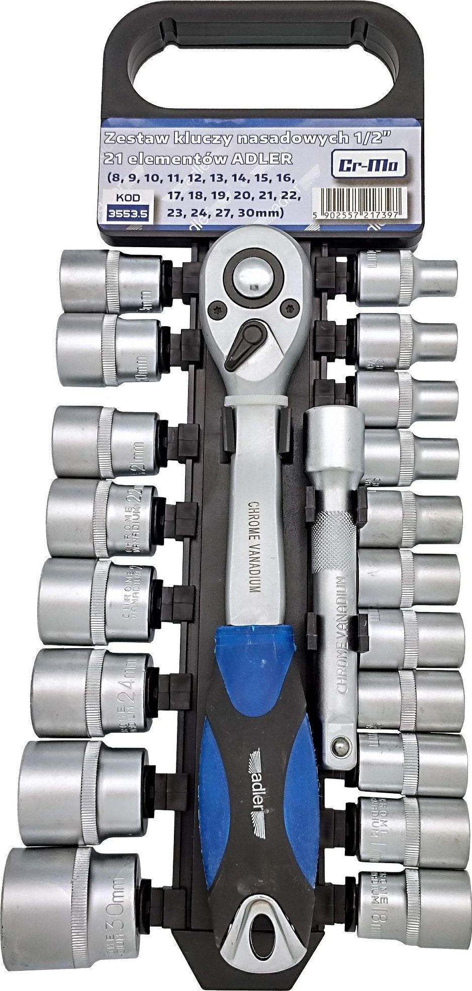 Zestaw narzędzi Adler 21 el. (3553.5)
